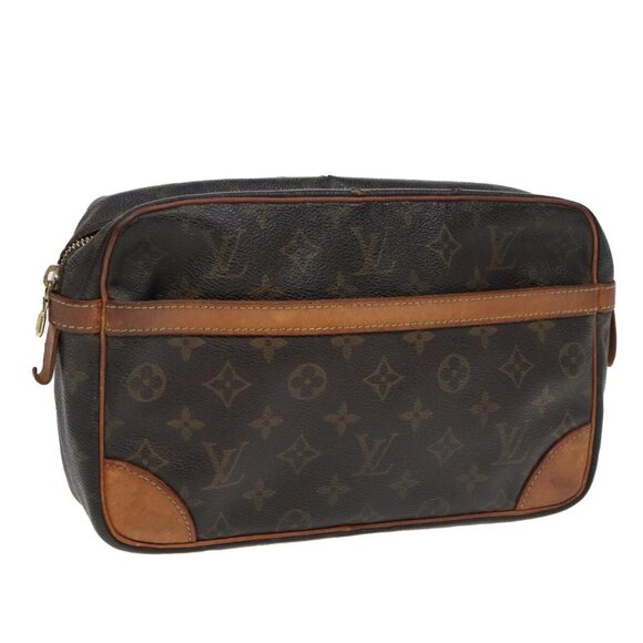 LOUIS VUITTON Monogram Compiegne 28 Clutch Bag - Picture 1 of 15